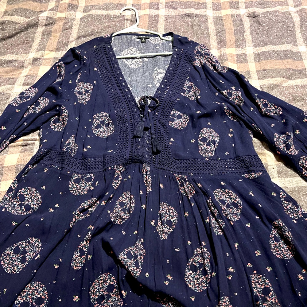 Torrid Size 3 Baby Doll Skull Shirt